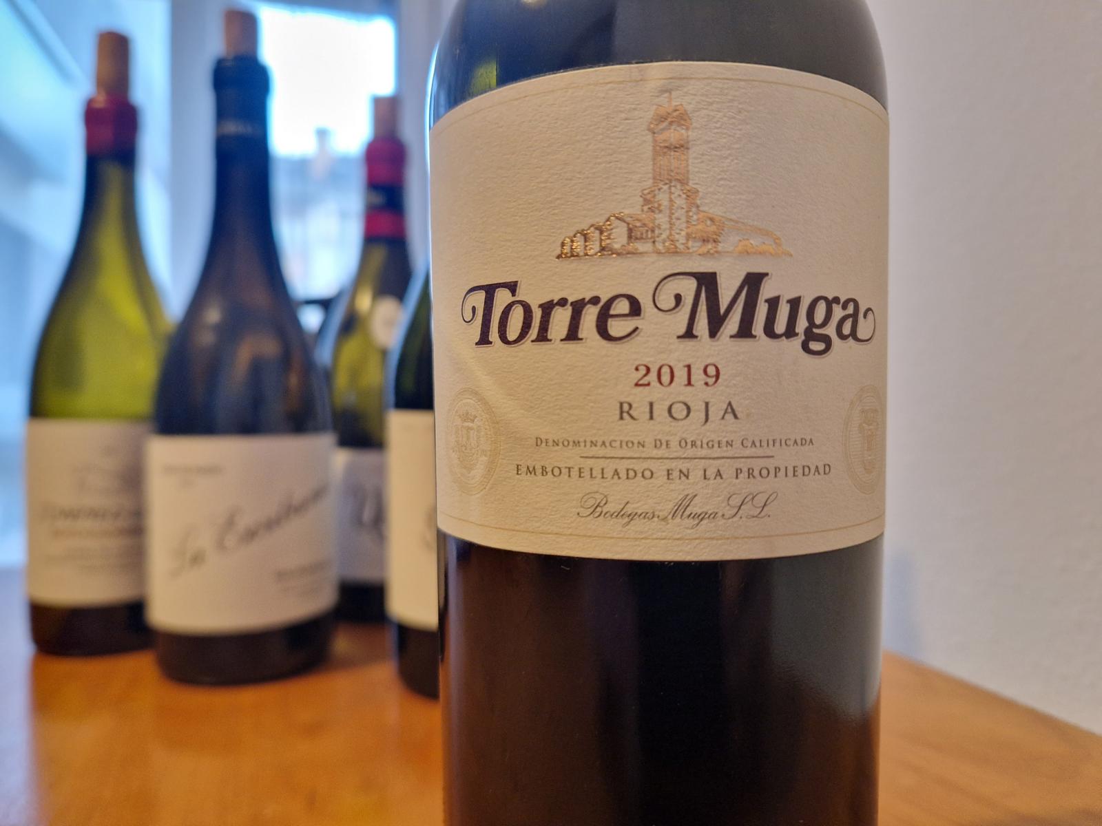 Ein Etikett eines Rioja-Weins