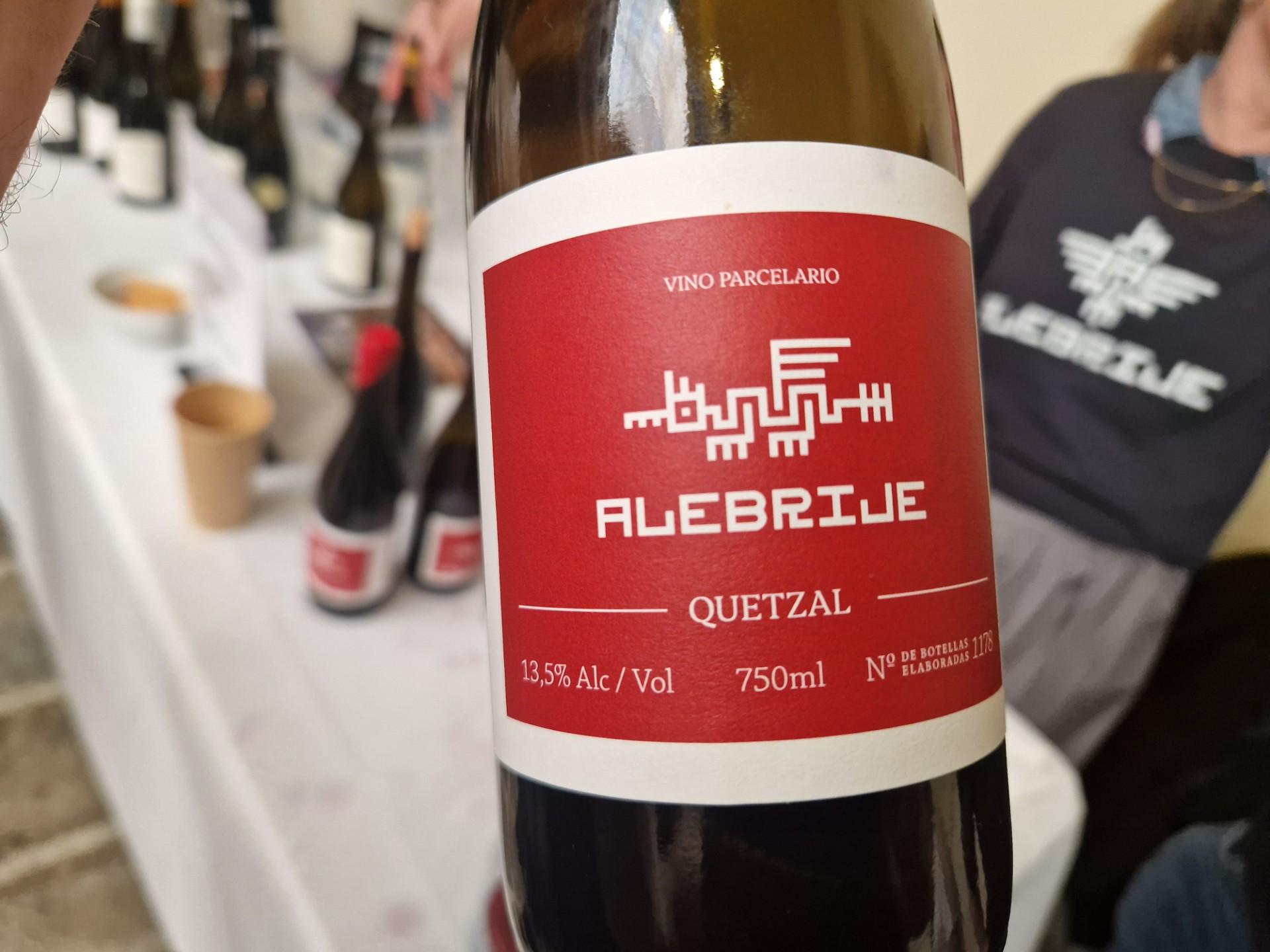 Etikett einer Weinflasche