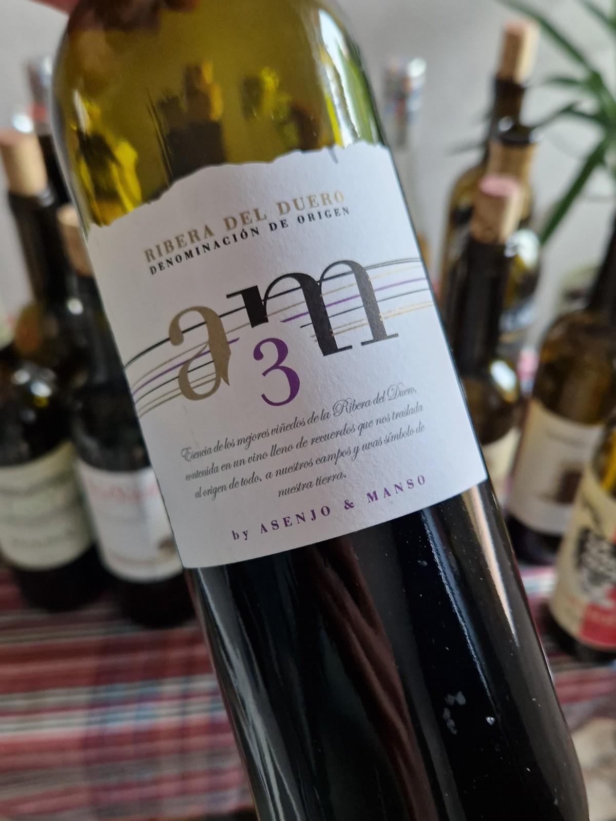 Label einer Flasche spanischen Weins